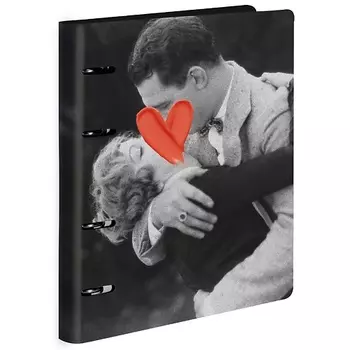 LOREX Тетрадь со сменным блоком на кольцах VINTAGE LOVE A5 80 листов