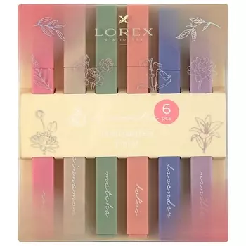 LOREX Текстовыделители Aromatic FLORAL 1-4 мм с ароматом