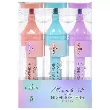 LOREX Текстовыделители LOREX Mark it PASTEL пастельные