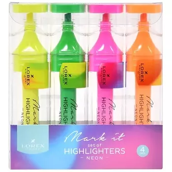 LOREX Текстовыделители Mark it NEON 1-5 мм