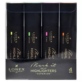 LOREX Текстовыделители Mark it SUPERIOR 1-5 мм soft touch