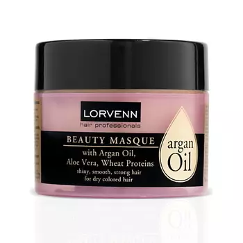 LORVENN HAIR PROFESSIONALS Маска для интенсивного ухода волос ARGAN OIL BEAUTY MASQUE 200.0