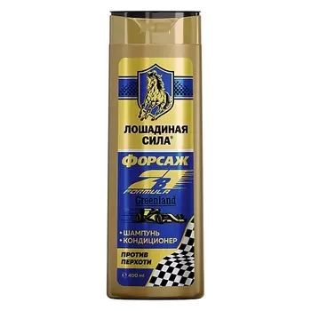 ЛОШАДИНАЯ СИЛА Шампунь дезодорирующий против перхоти 2в1 «Формула Форсаж Гренландия»
