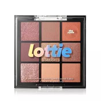 LOTTIE LONDON Палетка теней для век 9 оттенков The Rusts