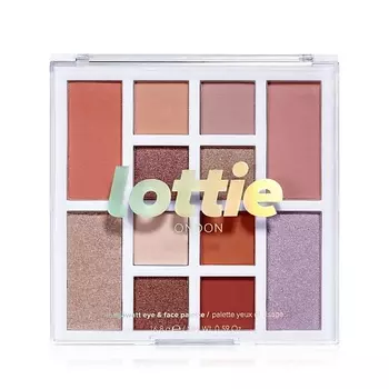 LOTTIE LONDON Палетка теней для век, хайлайтеров и румян Mega Watt
