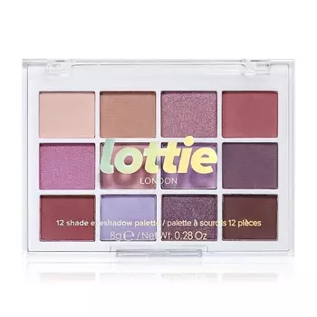 LOTTIE LONDON Палетка теней для век из 12 оттенков