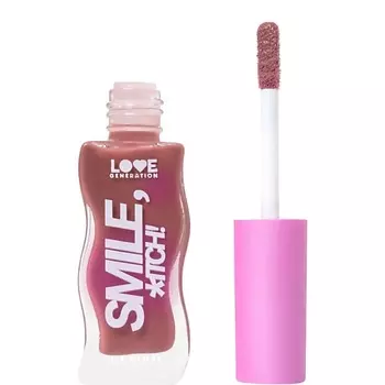 LOVE GENERATION Блеск для губ Smile, *itch! глянцевый, невесомая увлажняющая текстура