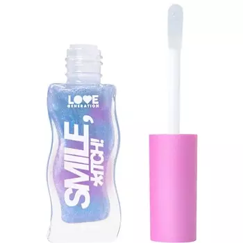 LOVE GENERATION Блеск для губ Smile, *itch! глянцевый, невесомая увлажняющая текстура