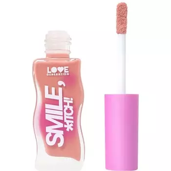 LOVE GENERATION Блеск для губ Smile, *itch! глянцевый, невесомая увлажняющая текстура