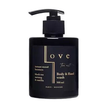 LOVE TEA ART Гель для душа и рук "Черный чай, Мускатный орех и Ваниль" 300