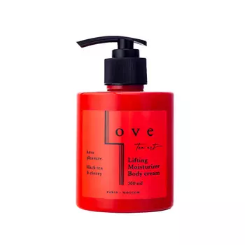 LOVE TEA ART Крем-лифтинг для тела "Черный чай и Вишня" 300