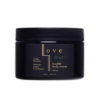 LOVE TEA ART Крем-суфле для тела "Черный чай, Имбирь и Кардамон" 300