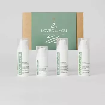 LOVED BY YOU Набор косметики для ухода за лицом, бьюти-бокс 4 в 1