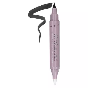 LOVELY Матовая подводка для глаз No Worries 2 in 1 Eyeliner & Remover