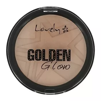 LOVELY Пудра для лица компактная GOLDEN GLOW