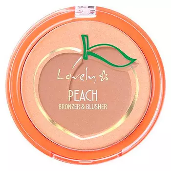 LOVELY Румяна и бронзирующая пудра для лица PEACH BRONZER & BLUSHER