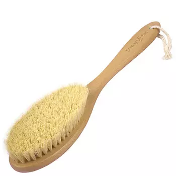 LOVELY SENSE Щетка для сухого массажа, антицеллюлитная щетка для тела из волокон кактуса