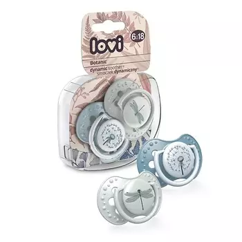 LOVI Пустышка силиконовая Botanic динамическая