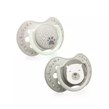 LOVI Пустышка силиконовая Buddy Bear динамическая 0-3 мес