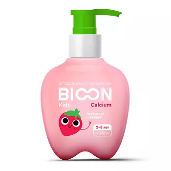 LOVULAR Детская зубная паста с кальцием, ароматная клубника 200.0