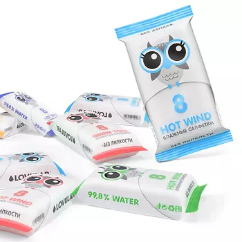 LOVULAR Влажные салфетки 8.0