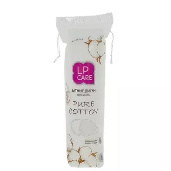 LP CARE Диски ватные PURE COTTON с добавлением ионов серебра 80.0