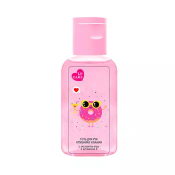 LP CARE Гель-санайзер для ухода за кожей рук Клубника и банан