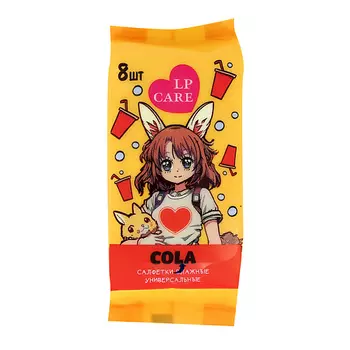 LP CARE Салфетки влажные ANIME универсальные кола 8.0