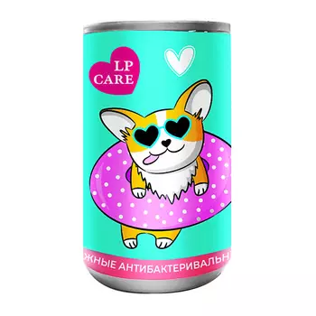 LP CARE Салфетки влажные антибактериальные Корги 30.0
