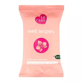 LP CARE Салфетки влажные для интимной гигиены 15.0