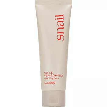 LSANIC Обновляющая очищающая пенка для лица с муцином улитки и растительным комплексом Snail Cleansing Foam