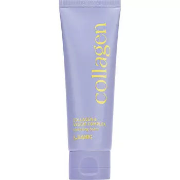 LSANIC Очищающая пенка для лица с коллагеном и растительным комплексом Collagen Cleansing Foam