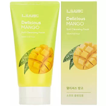 LSANIC Пенка для умывания Очищающая с экстрактом манго Delicious Mango Soft Cleansing Foam
