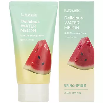 LSANIC Пенка для умывания Очищающая с экстрактом арбуза Delicious Watermelon Soft Cleansing Foam