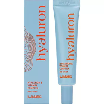 LSANIC Суперувлажняющий крем для кожи вокруг глаз с гиалуроновой кислотой и витаминами Hyaluron Eye Cream