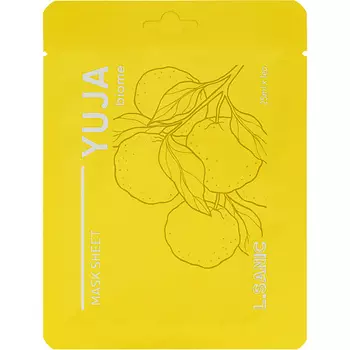 LSANIC Восстанавливающая тканевая маска с экстрактом юдзу и пробиотиками Yuja Mask Sheet