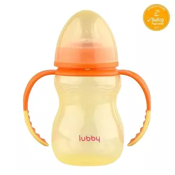 LUBBY Поильник-непроливайка с мягким носиком с 6 месяцев