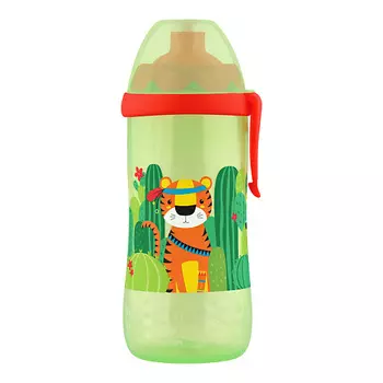 LUBBY Поильник-непроливайка спорт-лок, с клипсой, с 9 месяцев