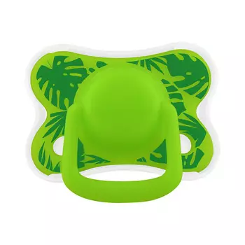 LUBBY Пустышка силиконовая со скошенным соском, с 6 месяцев