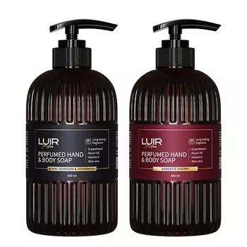 LUIR Набор Luir Парфюмированное мыло (2 вида по 400) (Neroli blossom & Cedarwood и Narcotic Cherry)