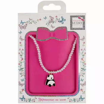 LUKKY Цепочка из жемчных бусинок Панда