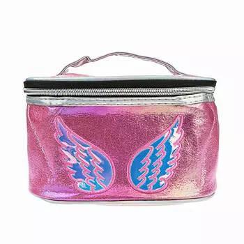 LUKKY Косметичка-чемоданчик плюшевая Кошка, розовая