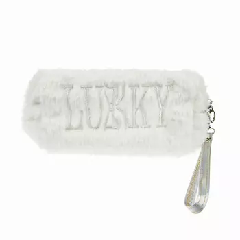 LUKKY Косметичка плюшевая нежно-розовая