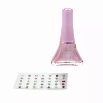 LUKKY Лак для ногтей "Нэйл-Дизайн" и стразы "Сирень"