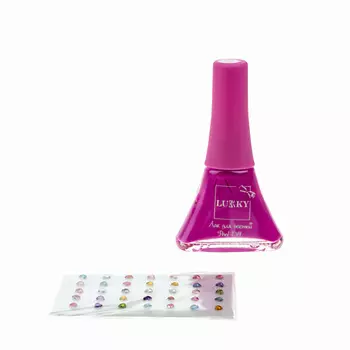 LUKKY Лак для ногтей в наборе со стразами