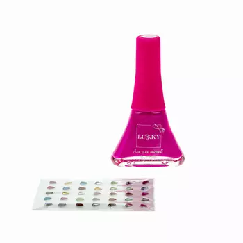 LUKKY Лак для ногтей в наборе со стразами