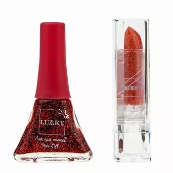 LUKKY Лак и помада меняющая цвет в наборе