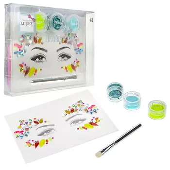 LUKKY Набор для дизайна лица со стразами Дизайнер-сет