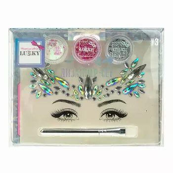LUKKY Набор для дизайна лица со стразами Дизайнер-сет