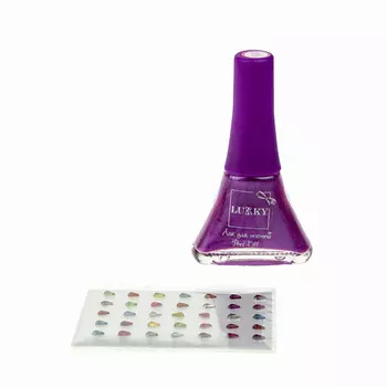 LUKKY Набор лак ногтей со стразами